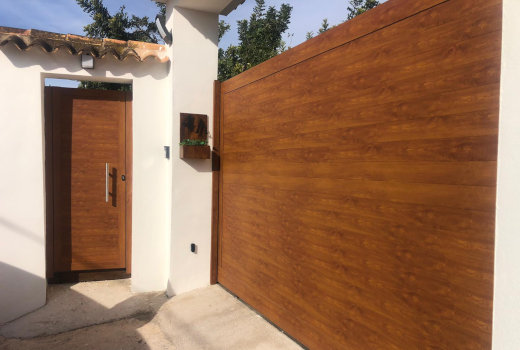 Proyecto 10 Puerta Aluminio Soldado Madera